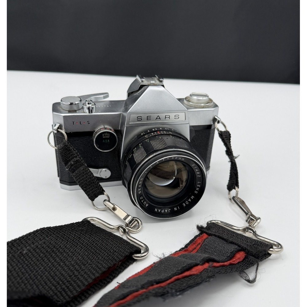 Sears TLS 35mm Film Camera w/ 55mm f/1.4 Lens Made in Japan Untested